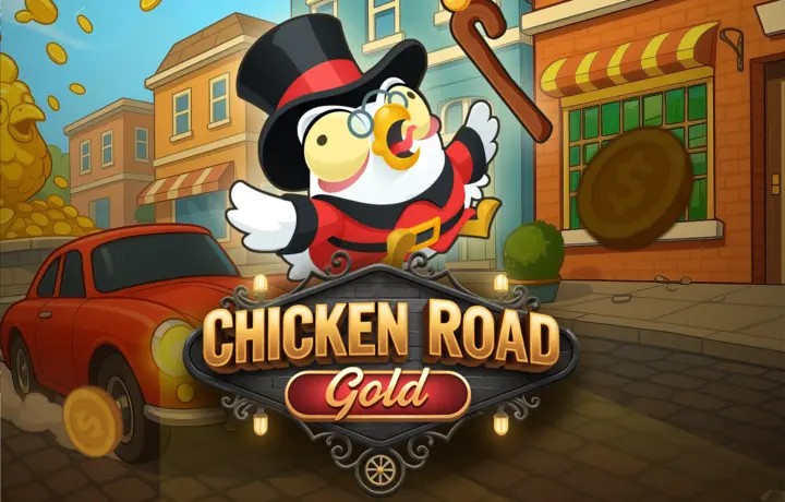 Official Casino Games logo: Chicken Road Gold by InOut at Slimking Casino
