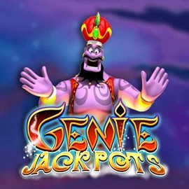 Jackpots logo of Genie Jackpots from Blueprint Gaming at Slimking Casino