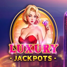 Luxury Jackpots slot logo by Triple Cherry at Slimking Casino